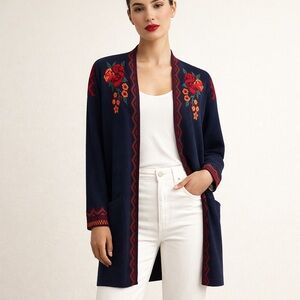 Maxsport Open Front Long Cardigan Sweater sz L